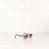 Prada Gold Frame & Brown Lens Sunglasses
