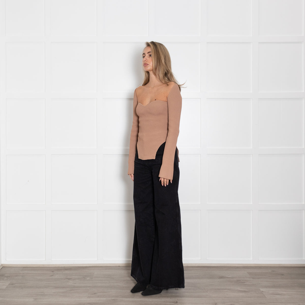 Khaite Camel Shaped Front Top