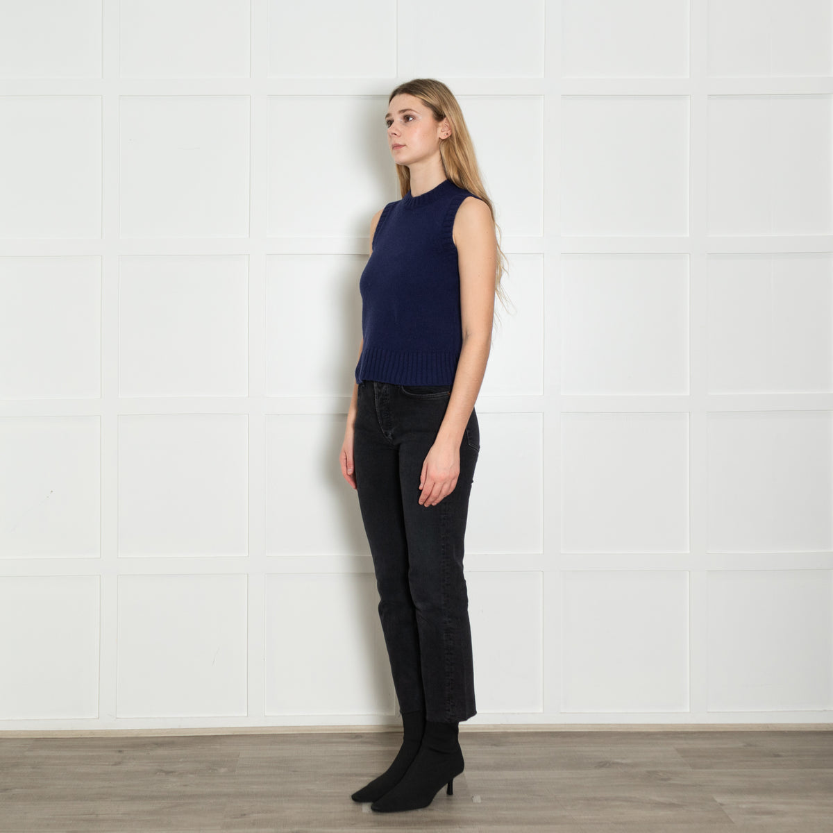 Soeur Royal Blue Wool Blend Knitted Vest Top