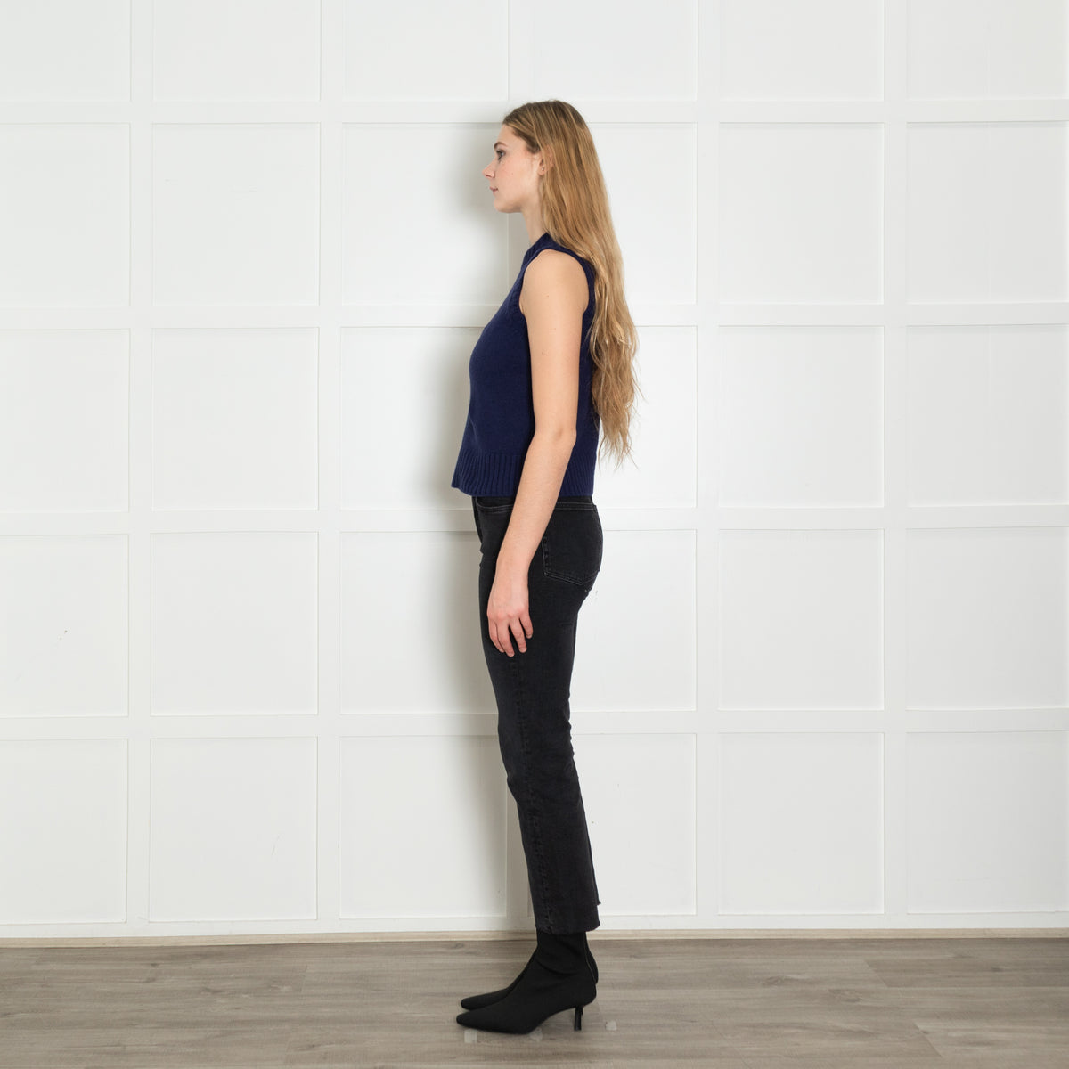 Soeur Royal Blue Wool Blend Knitted Vest Top