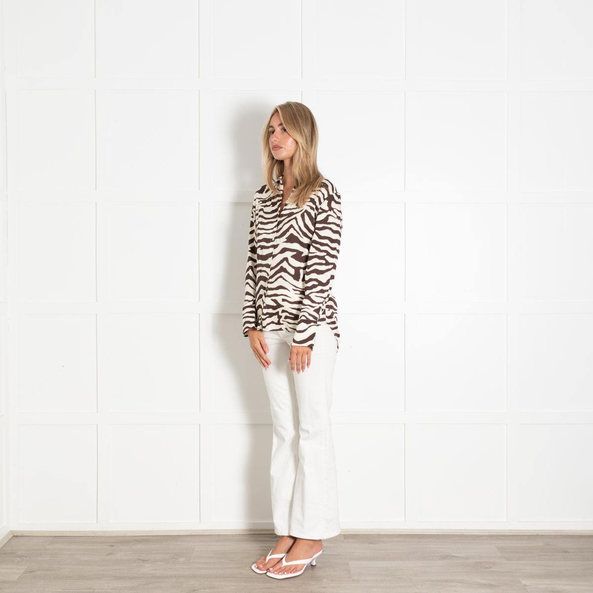 Rails Brown Zebra Print Saige Shirt