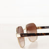 Prada Gold Frame & Brown Lens Sunglasses