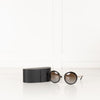 Prada Black & Gold Round Frame Sunglasses
