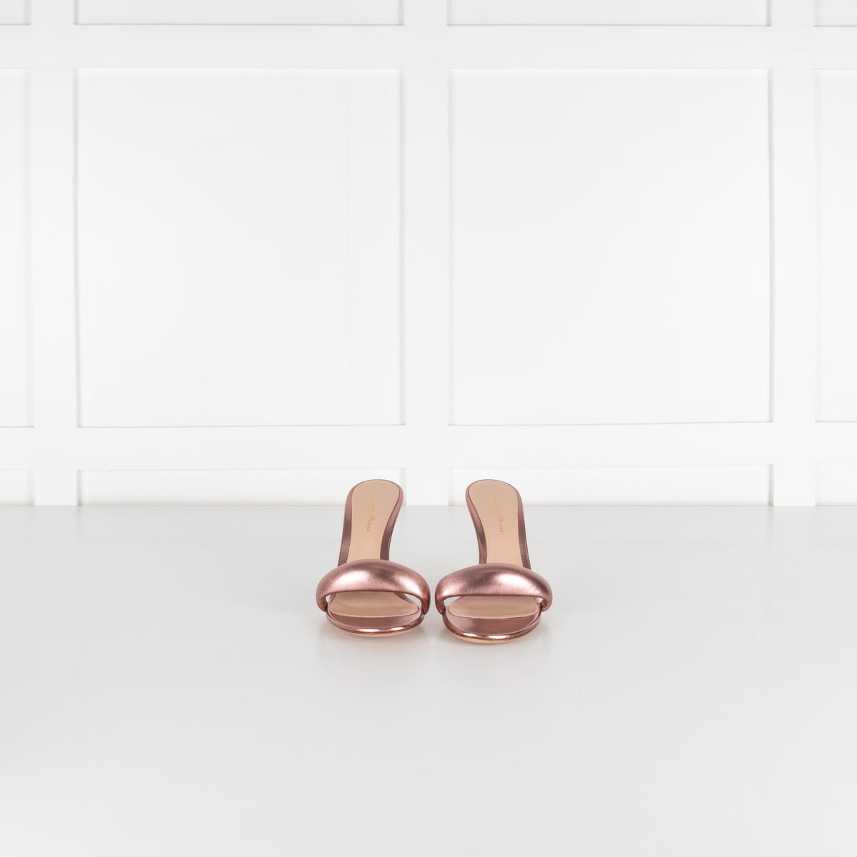 Gianvito Rossi Rose Gold Bijoux Mule