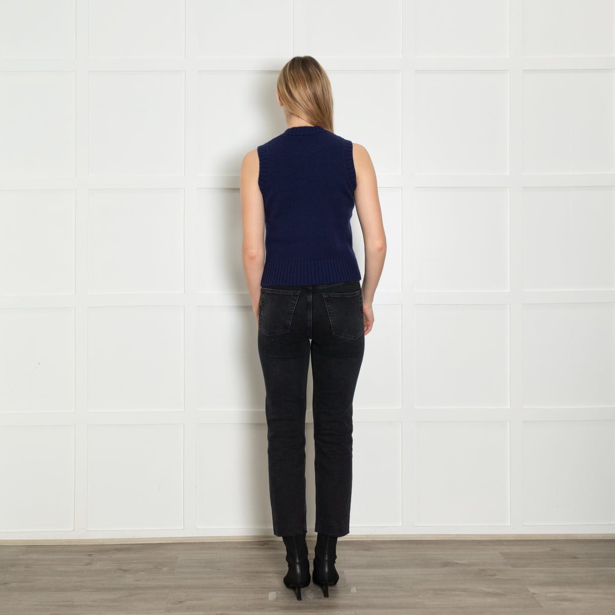 Soeur Royal Blue Wool Blend Knitted Vest Top