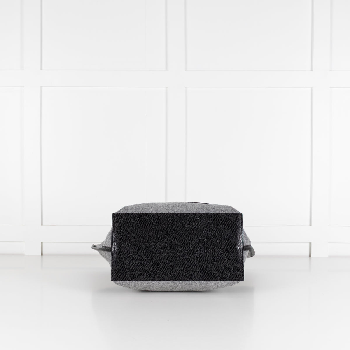 Longchamp Grey Felt Tote Bag