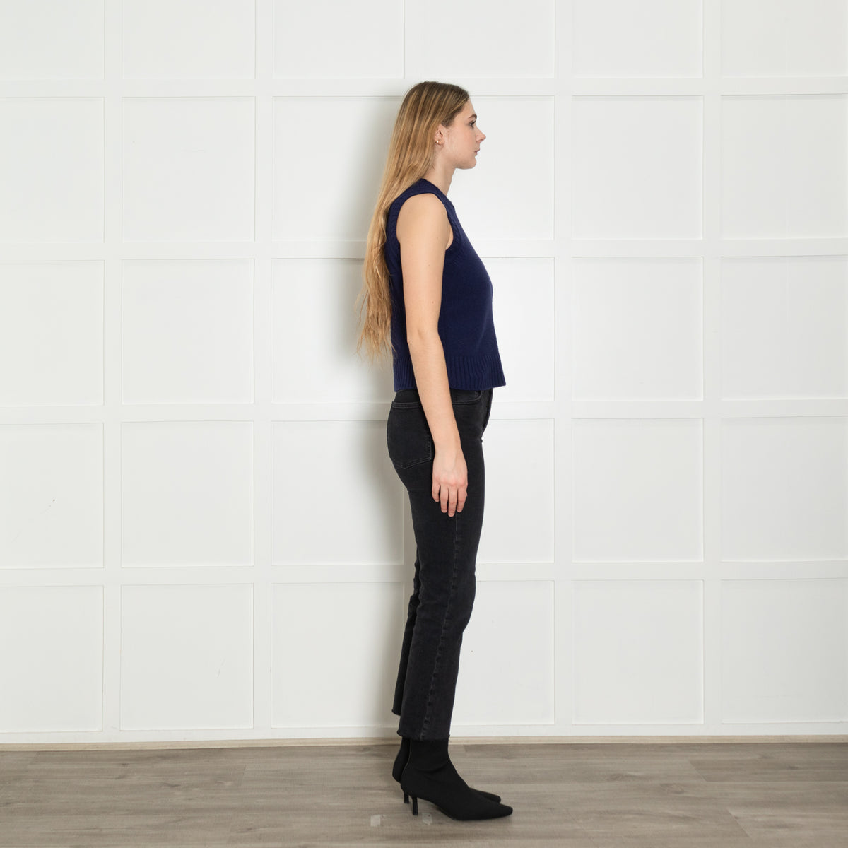 Soeur Royal Blue Wool Blend Knitted Vest Top