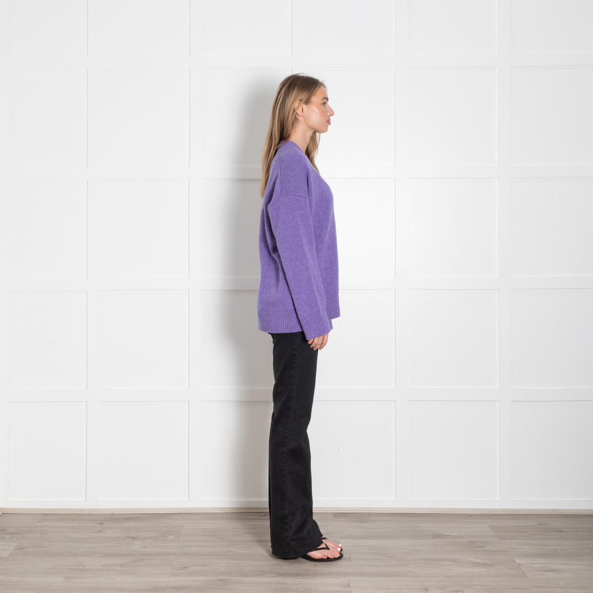 &Daughter Purple Wool Cardigan