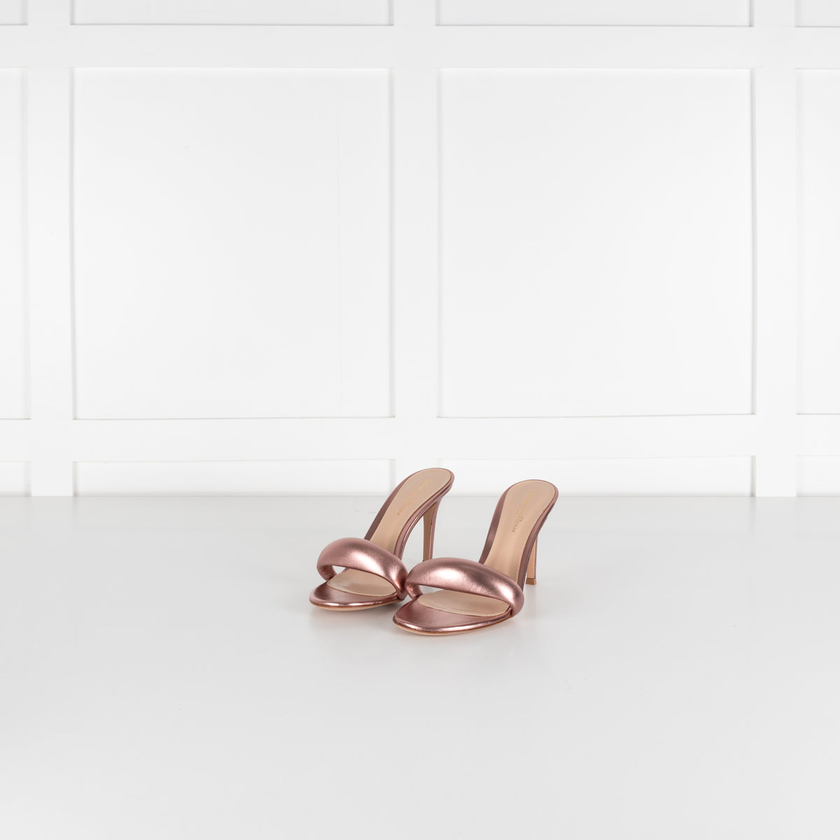 Gianvito Rossi Rose Gold Bijoux Mule