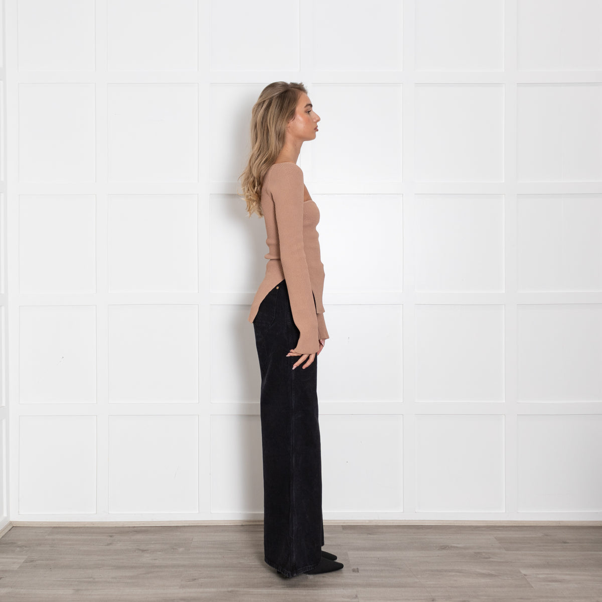 Khaite Camel Shaped Front Top