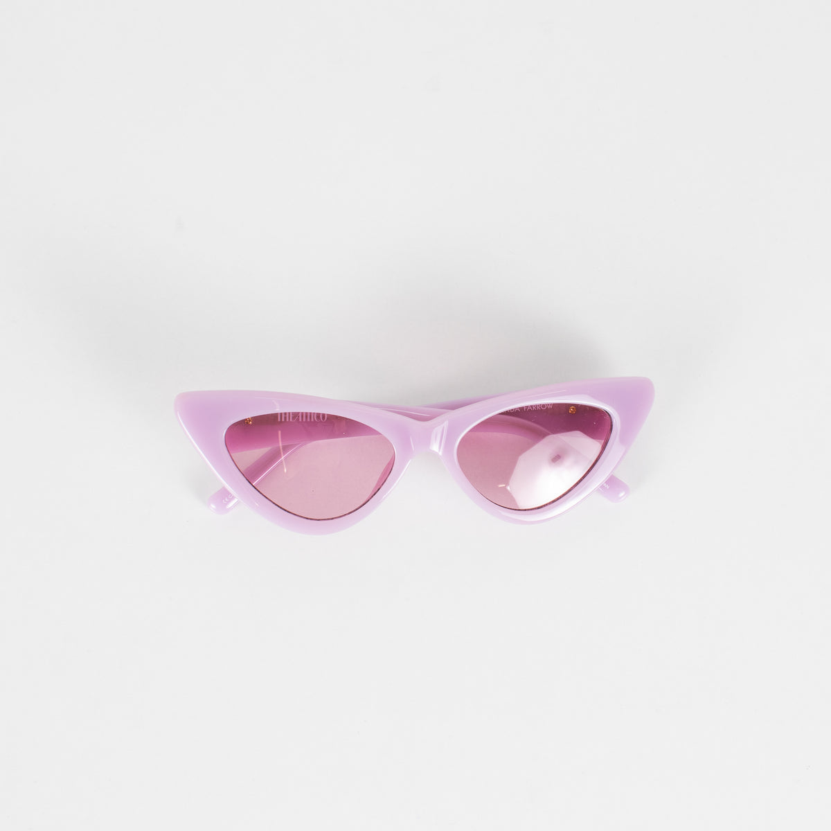 Linda Farrow The Attico Dora Purple Cat Eye Sunglasses