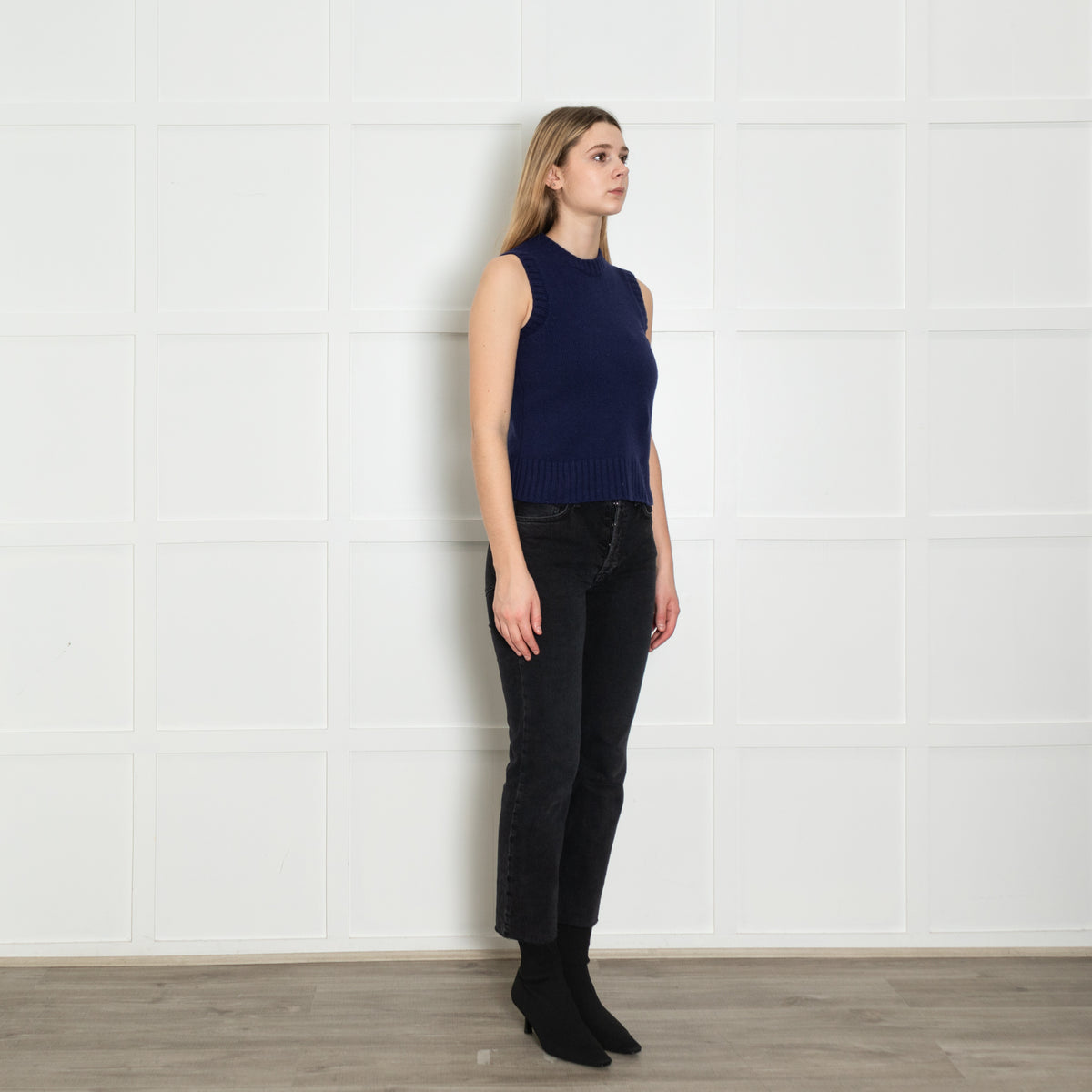Soeur Royal Blue Wool Blend Knitted Vest Top
