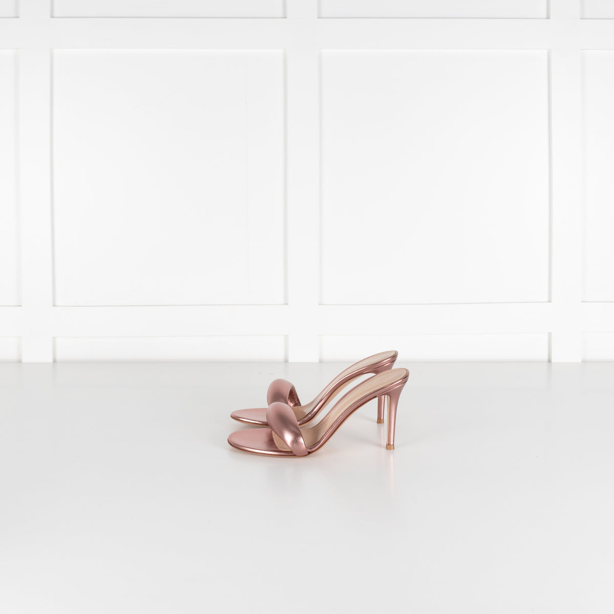 Gianvito Rossi Rose Gold Bijoux Mule