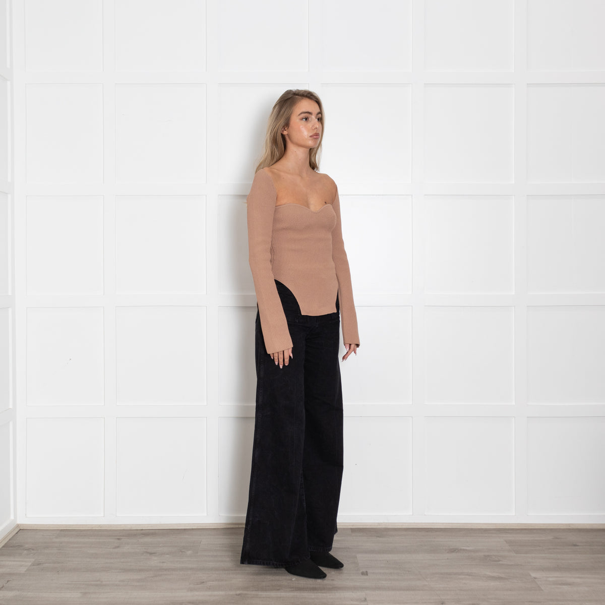 Khaite Camel Shaped Front Top