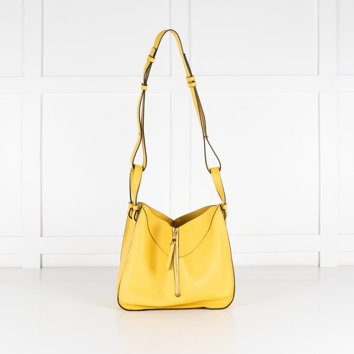 Loewe Yellow Leather Hammock Shoulder Bag