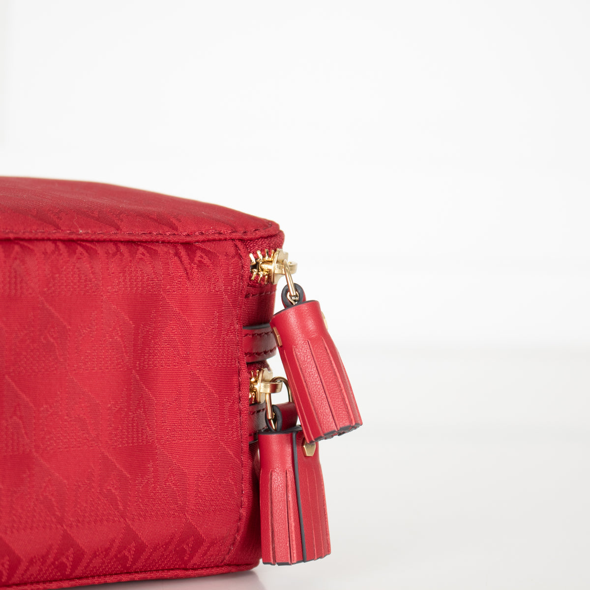 Anya Hindmarch Red Double Nylon Makeup Bag