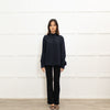 Goat Navy Button Front Blouse
