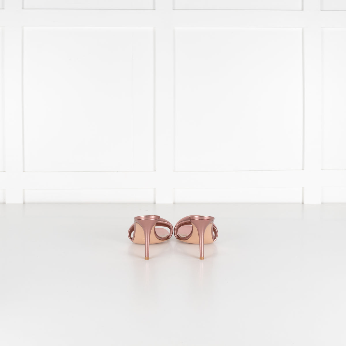 Gianvito Rossi Rose Gold Bijoux Mule