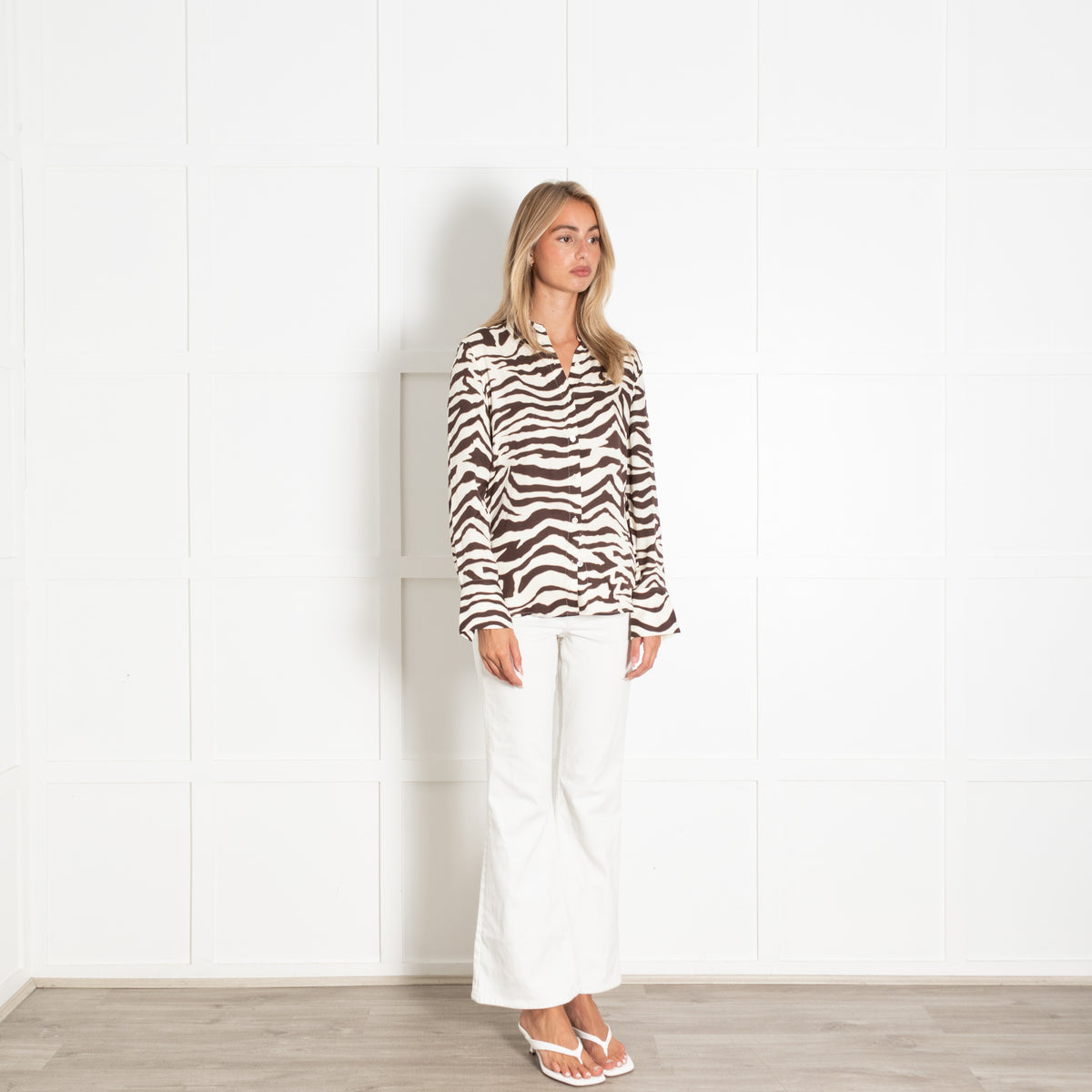 Rails Brown Zebra Print Saige Shirt