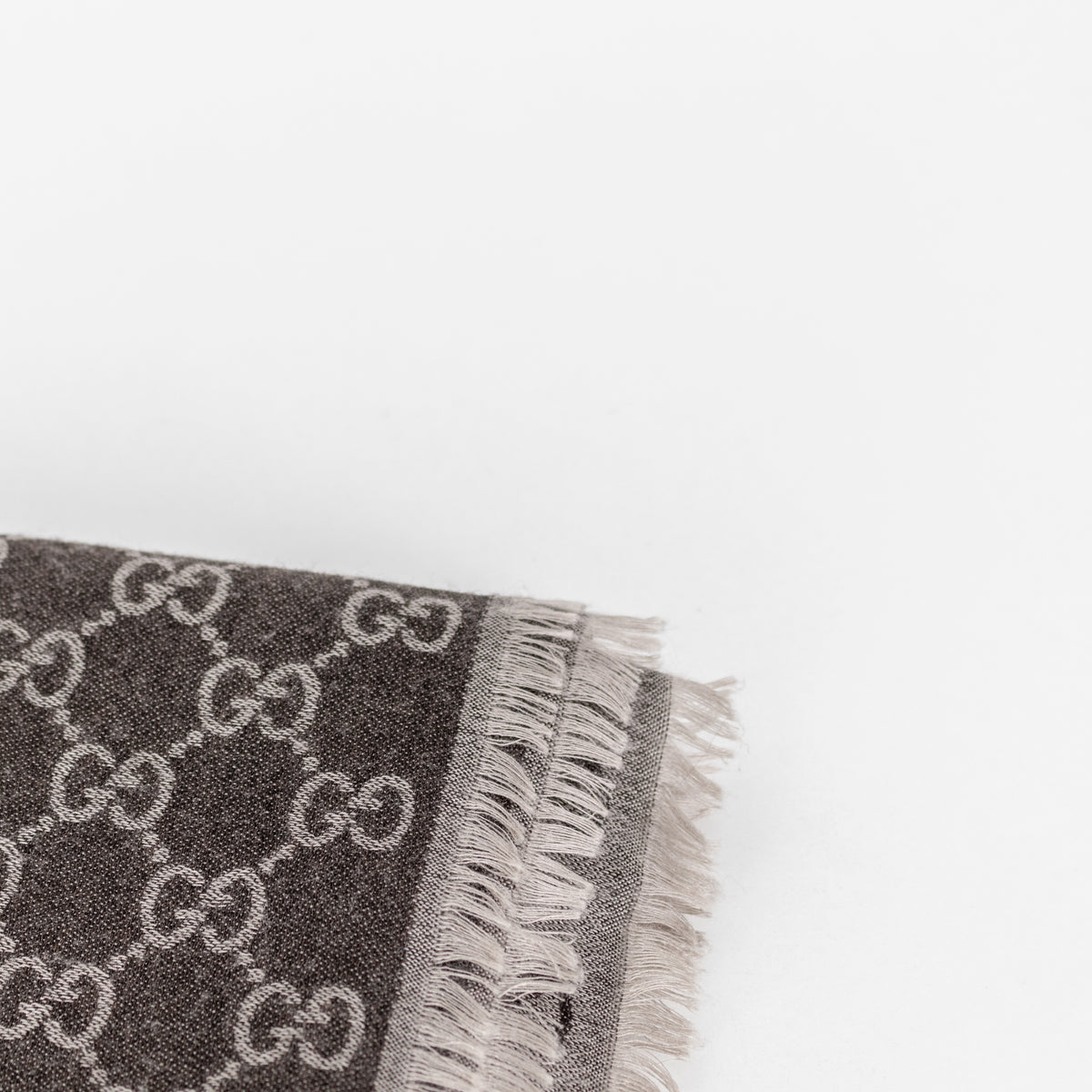 Gucci Chocolate Brown Square GG Scarf