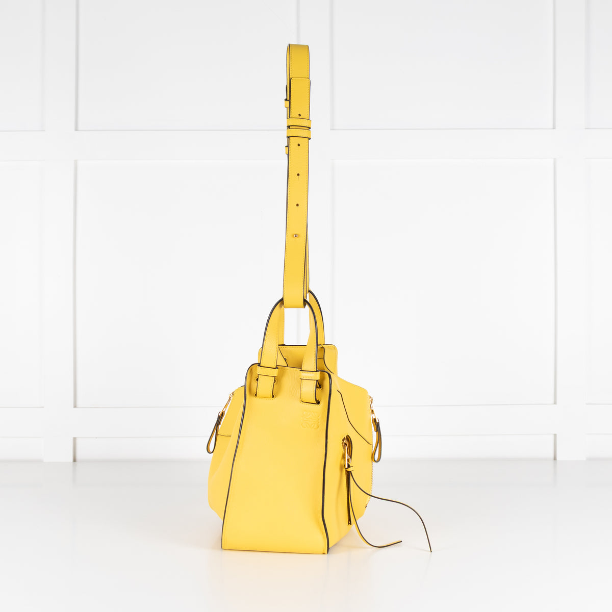 Loewe Yellow Leather Hammock Shoulder Bag