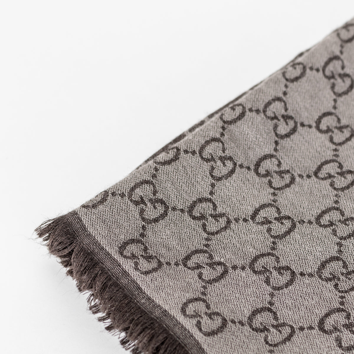 Gucci Chocolate Brown Square GG Scarf