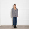 Rochas Grey Wool Oversized Cardigan
