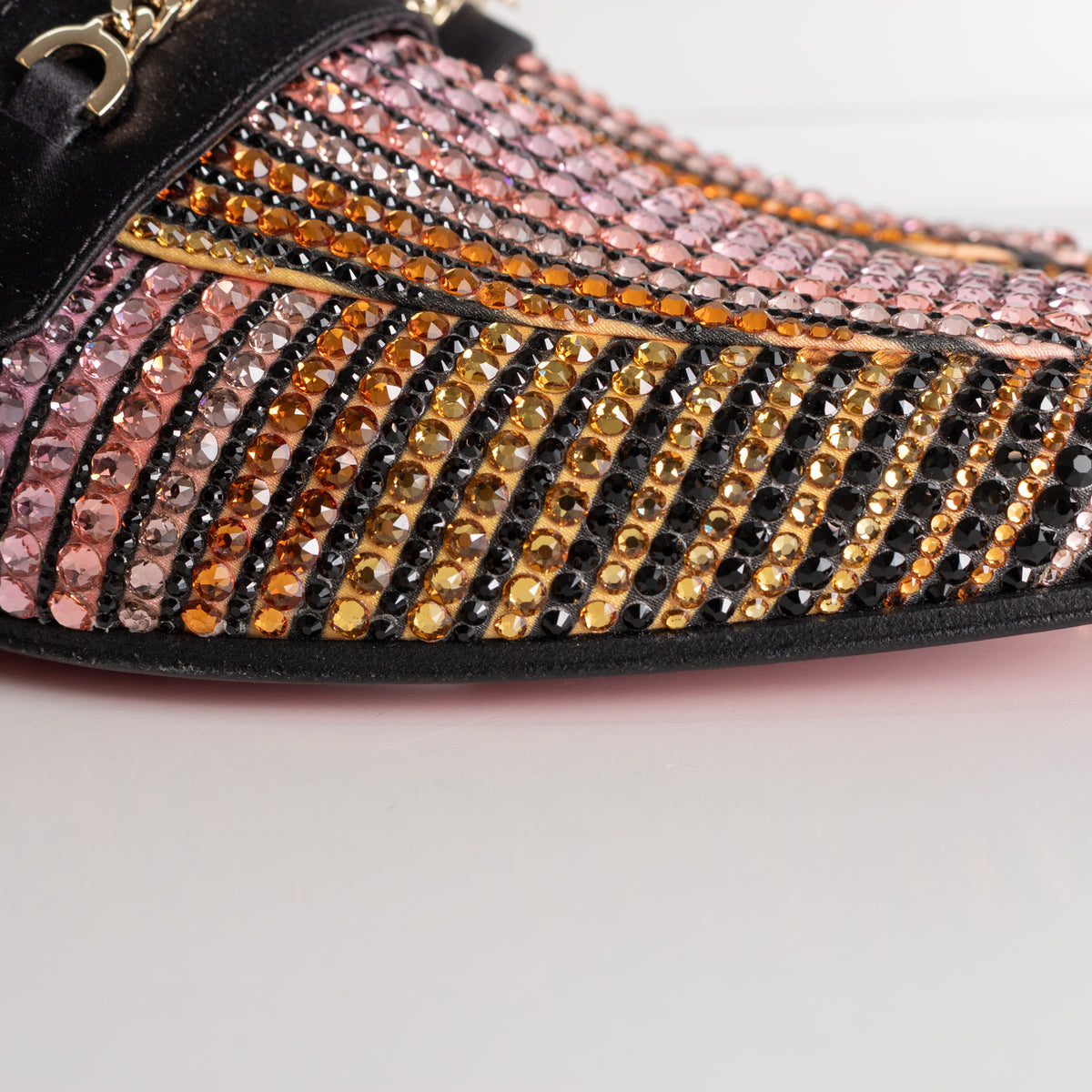 Christian Louboutin Multiclour Crystal Loafers
