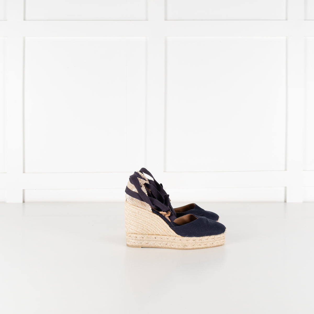 Castaner Navy Platform Espadrilles