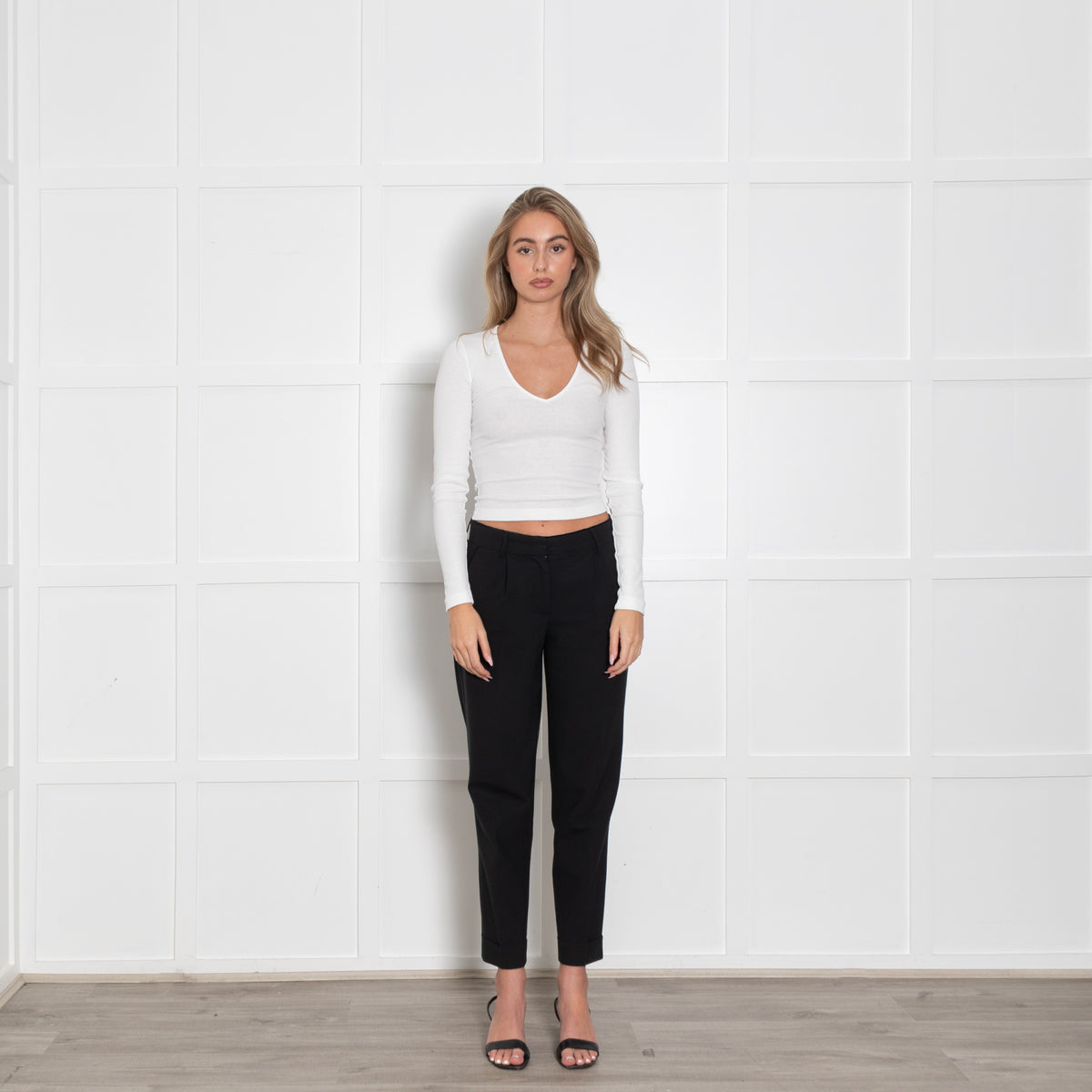 Alexander McQueen Black Tailored Trousers with Silk Piping