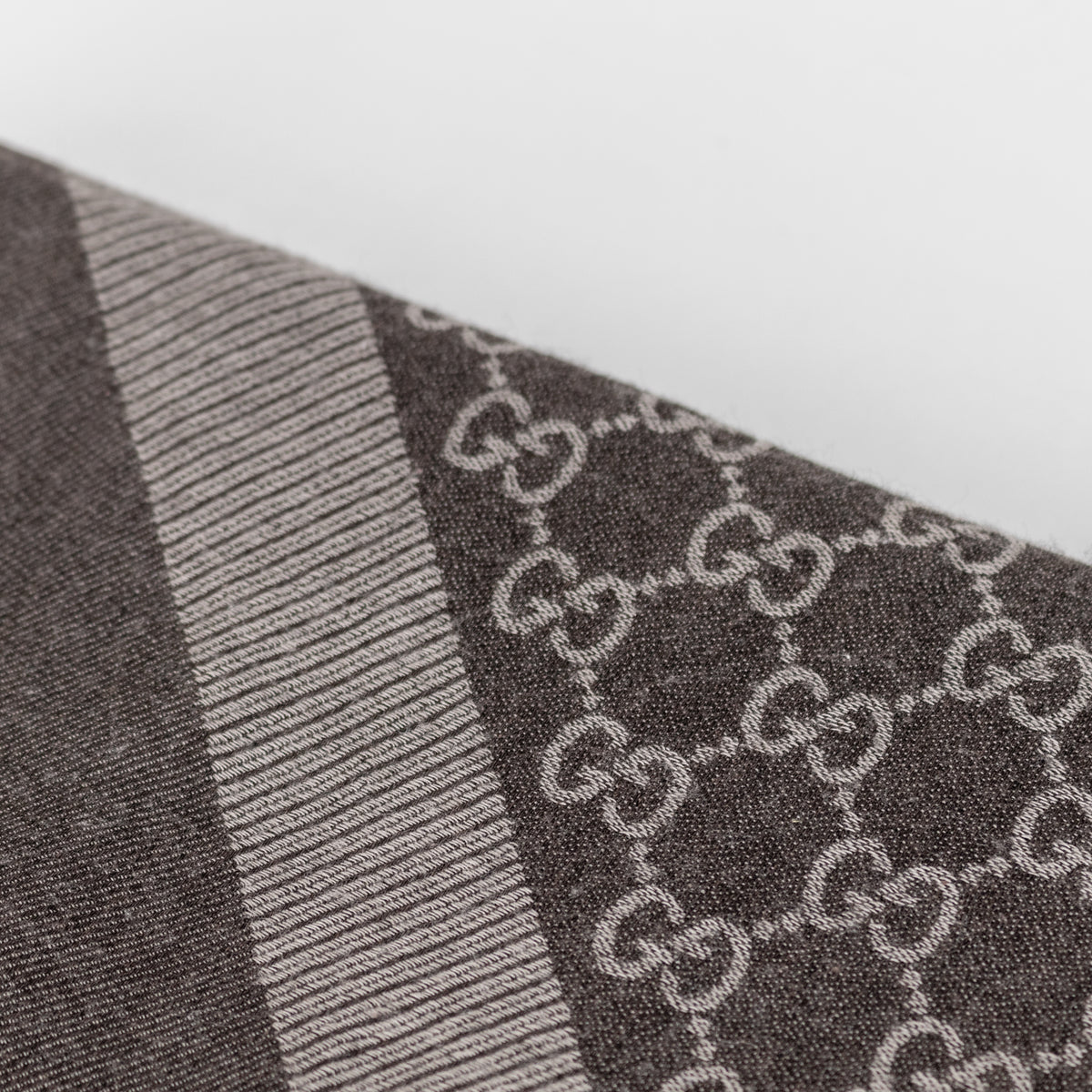 Gucci Chocolate Brown Square GG Scarf