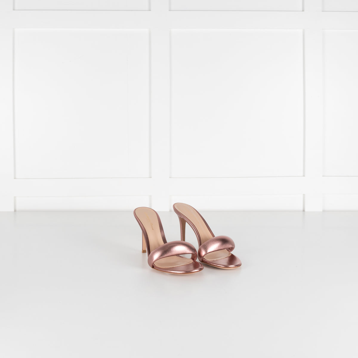 Gianvito Rossi Rose Gold Bijoux Mule