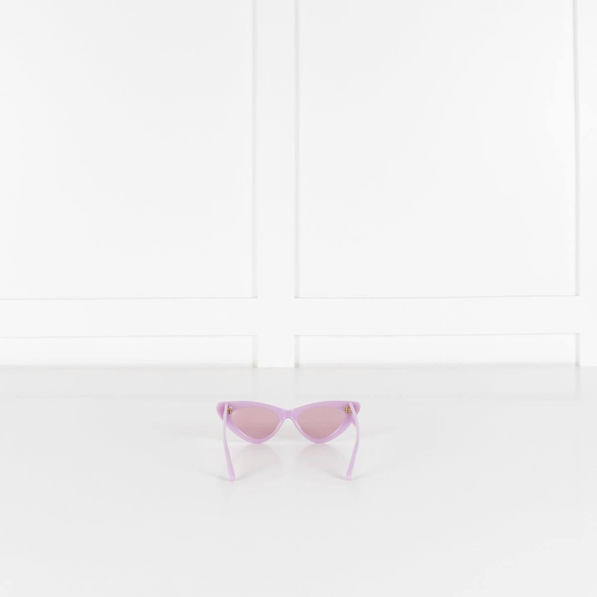 Linda Farrow The Attico Dora Purple Cat Eye Sunglasses
