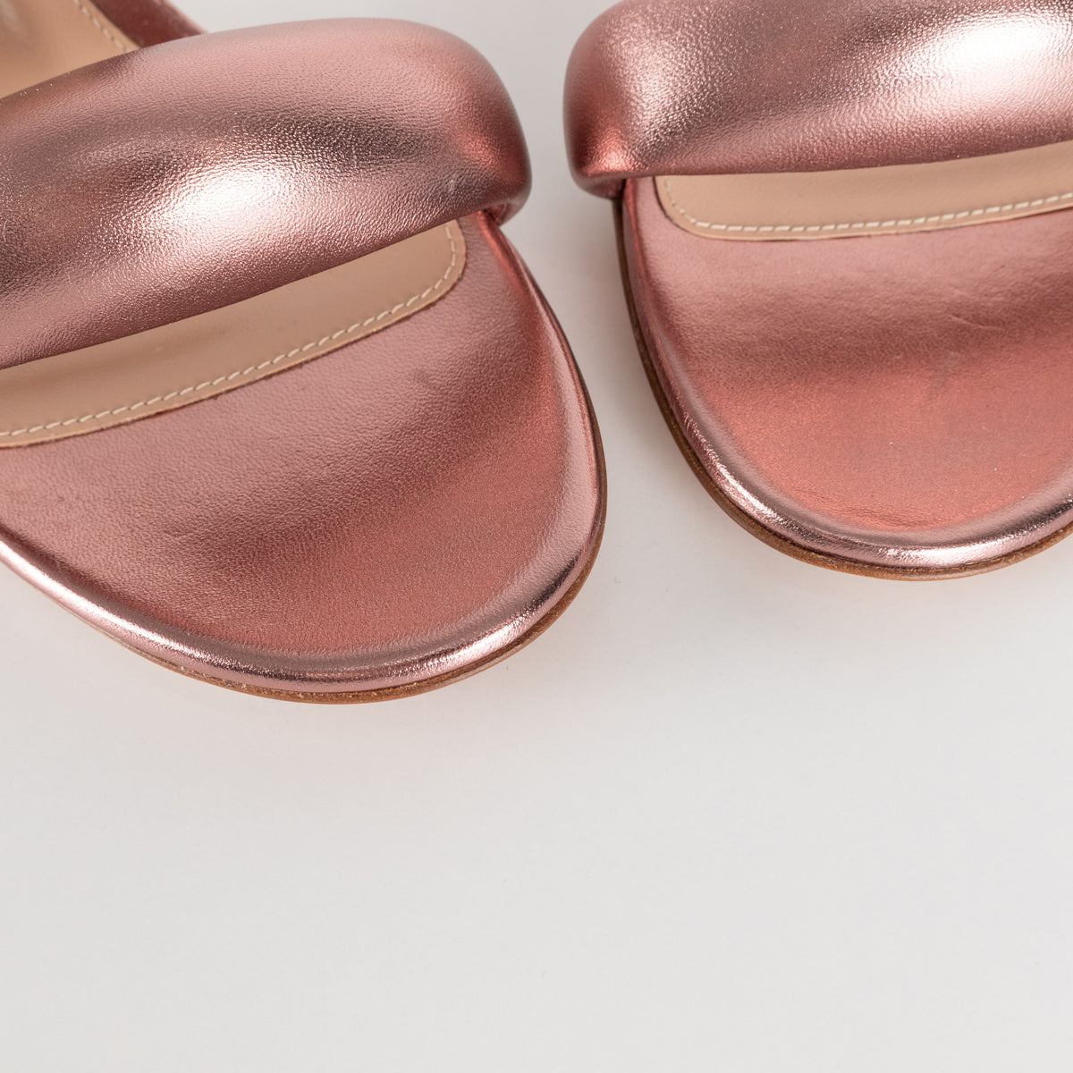Gianvito Rossi Rose Gold Bijoux Mule