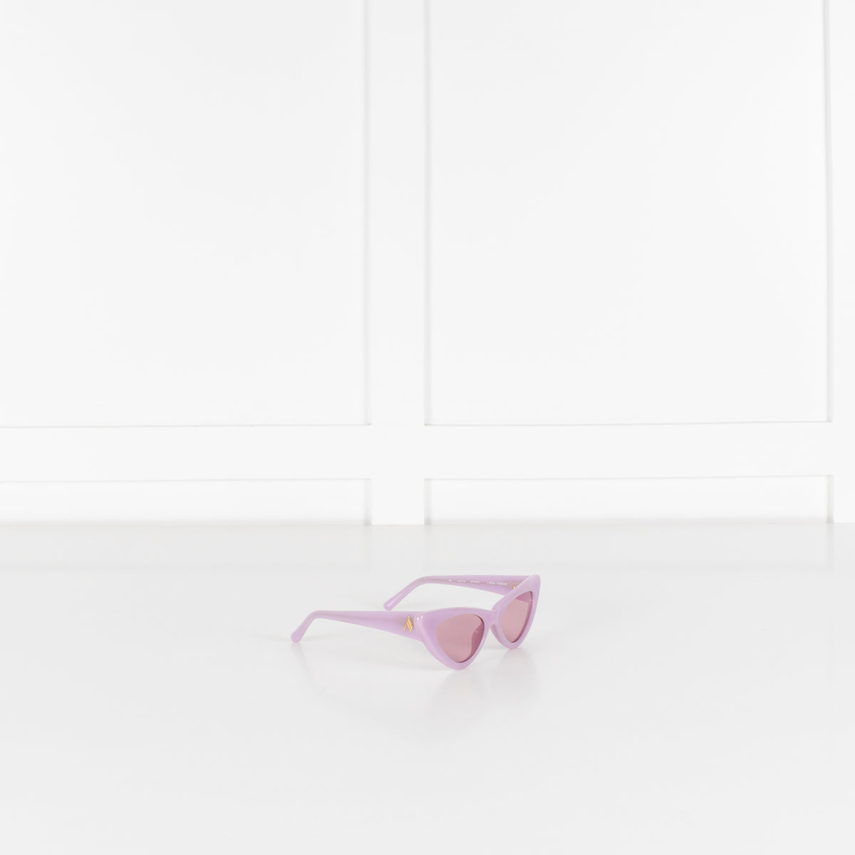 Linda Farrow The Attico Dora Purple Cat Eye Sunglasses