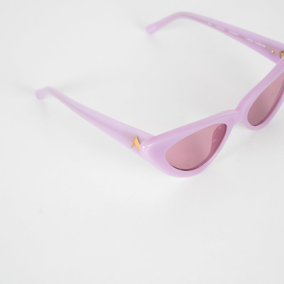 Linda Farrow The Attico Dora Purple Cat Eye Sunglasses