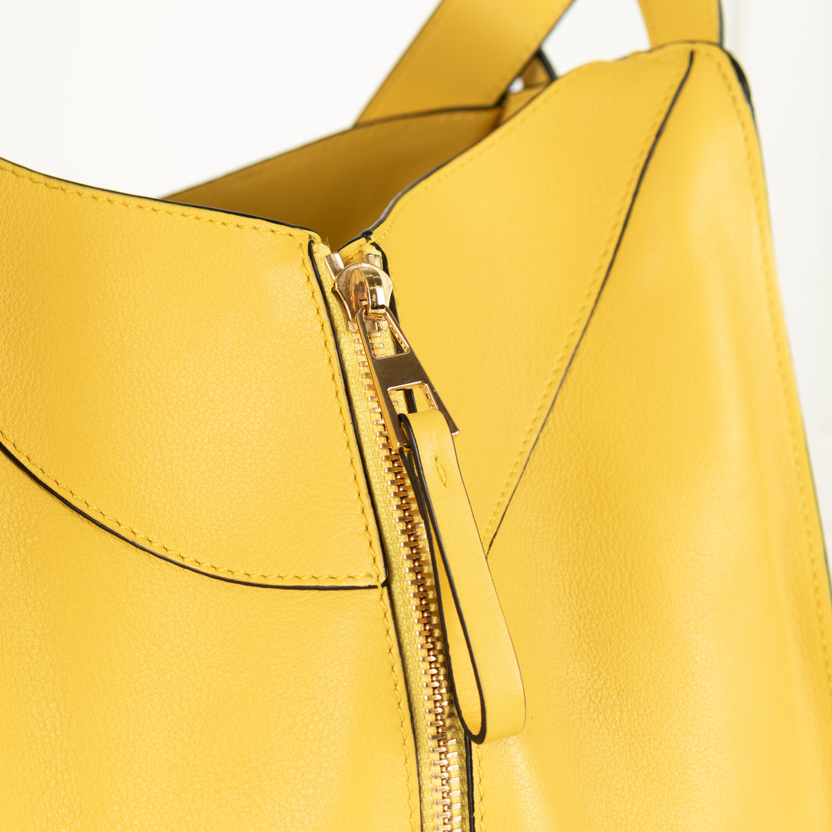Loewe Yellow Leather Hammock Shoulder Bag