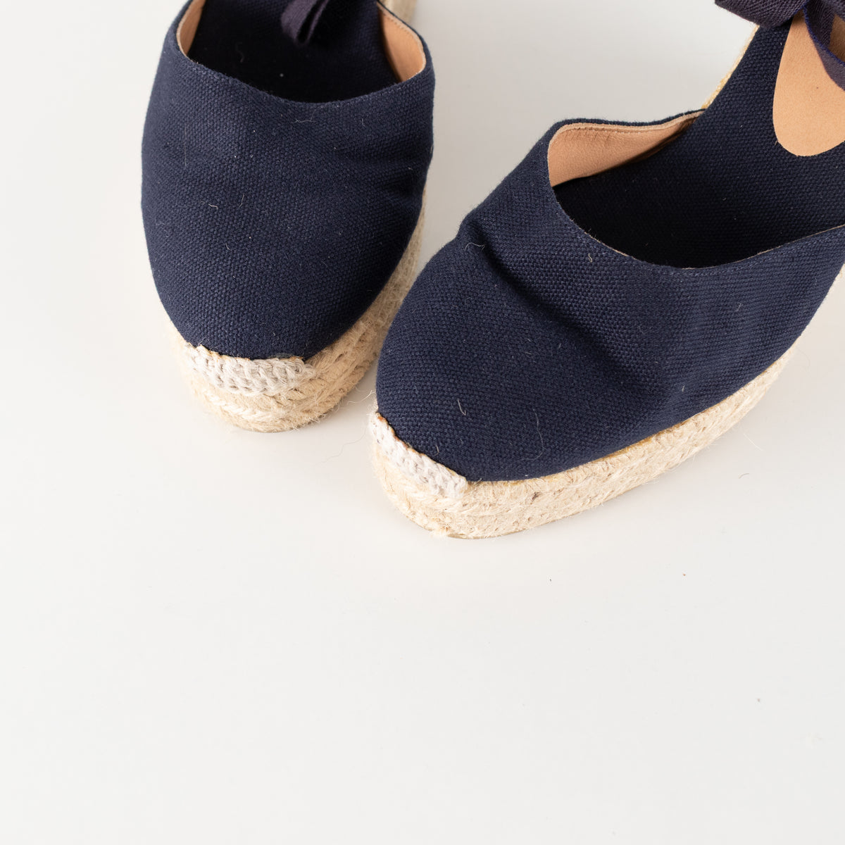 Castaner Navy Platform Espadrilles
