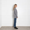Rochas Grey Wool Oversized Cardigan