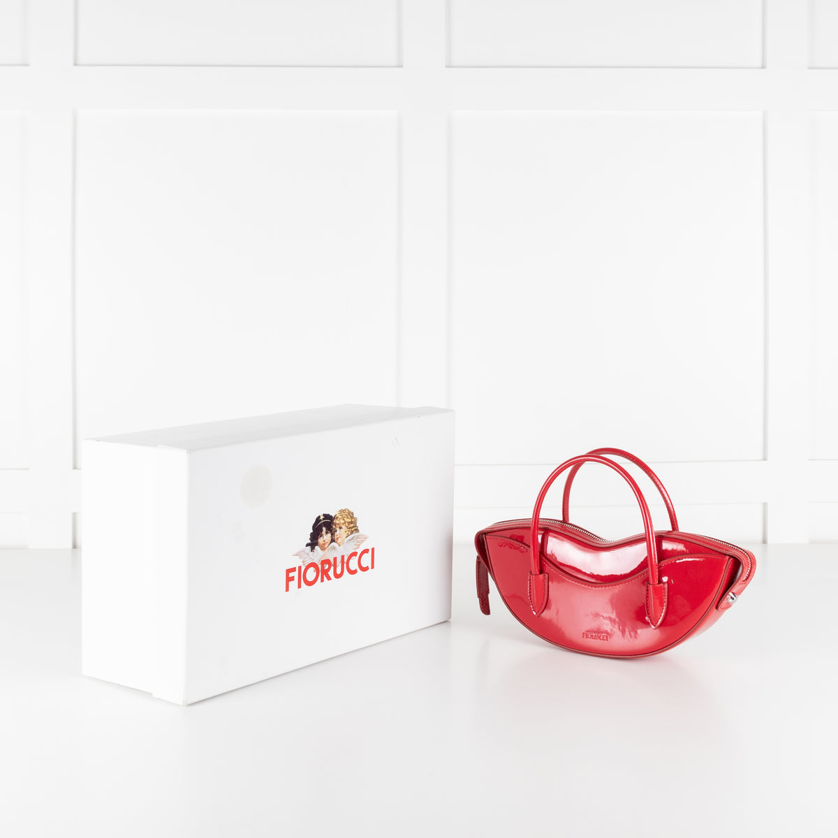 Fiorucci Red Mini Lips Vinyl Bag