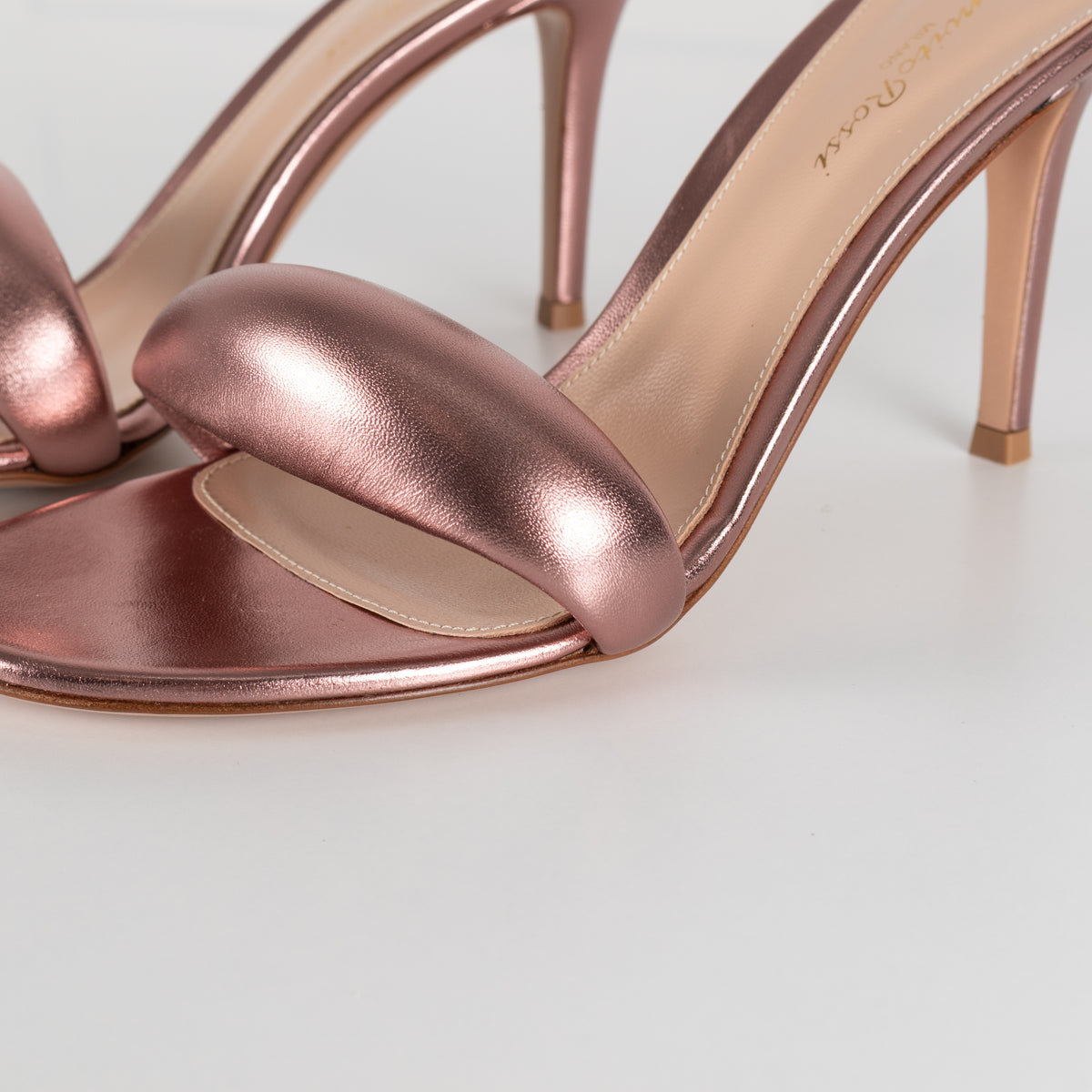 Gianvito Rossi Rose Gold Bijoux Mule