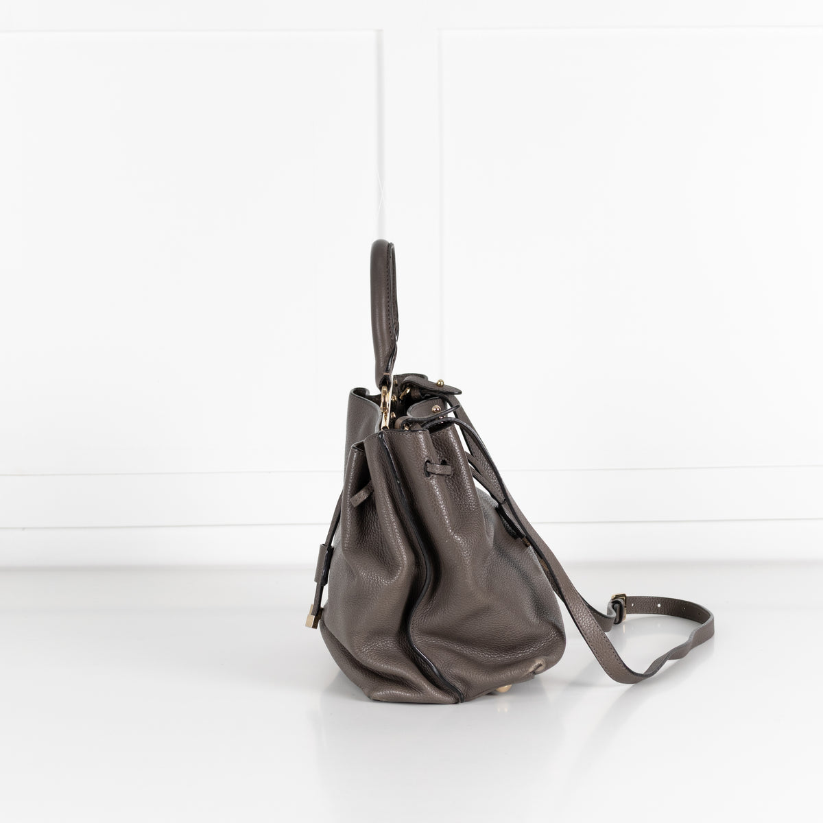 Mulberry Grey Kensington Calfskin Leather Bag