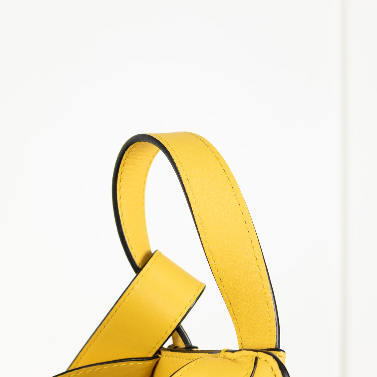 Loewe Yellow Leather Hammock Shoulder Bag