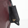 Diane Von Furstenberg Burgundy Fur Flap Harper Charlotte Shoulder Bag