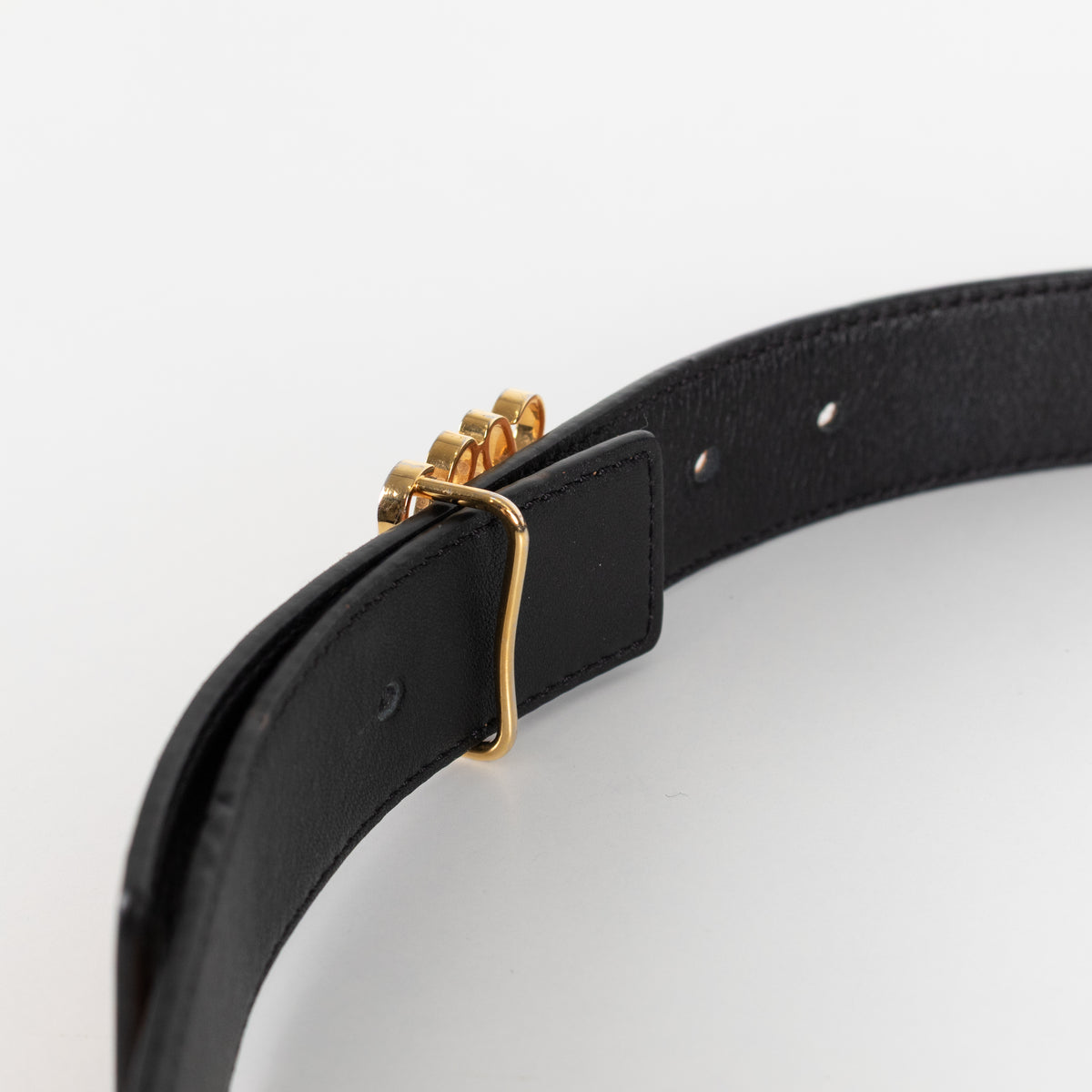 Loewe Tan  Leather Anagram Bombe Reversible Belt