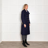 Tod's Navy Wool Military Coat