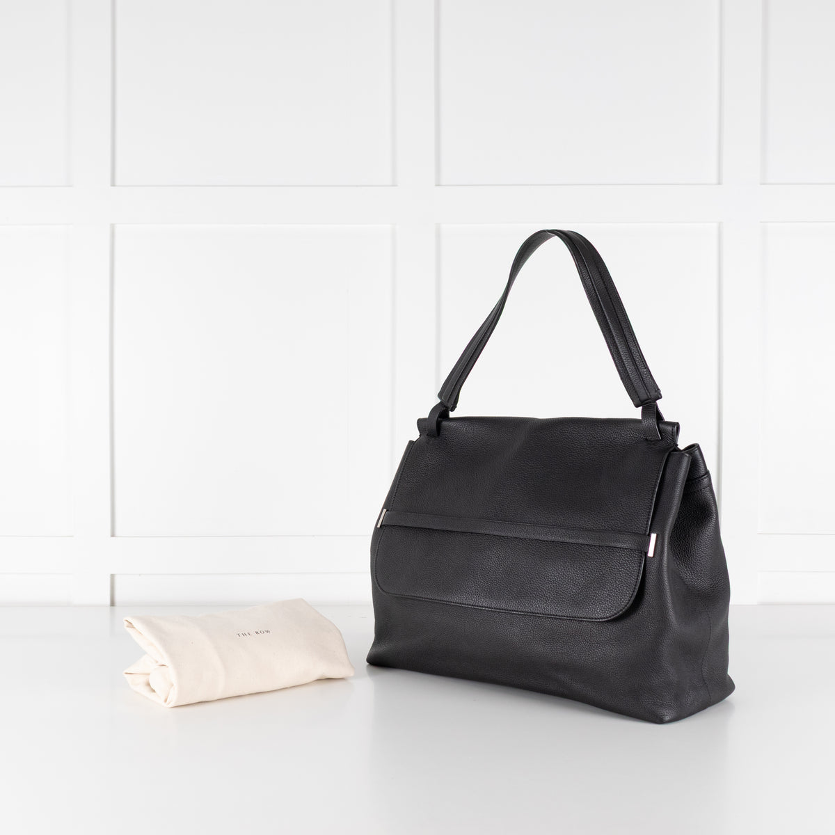 The Row Black Sideby Tote