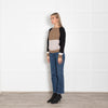 Weekend Max Mara Brown Black Sleeves Wool Jumper