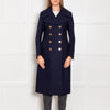 Tod's Navy Wool Military Coat