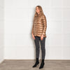 Herno Iconico Gold Brown Puffer Shell Jacket
